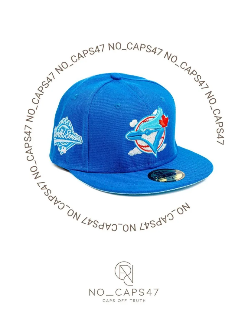 כובע מצחייה מדגם New Era Toronto Blue Jays Comic Cloud 2022 59FIFTY Fitted Hat