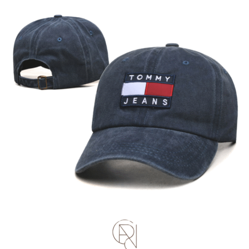 TOMMY JEANS washed grey cap