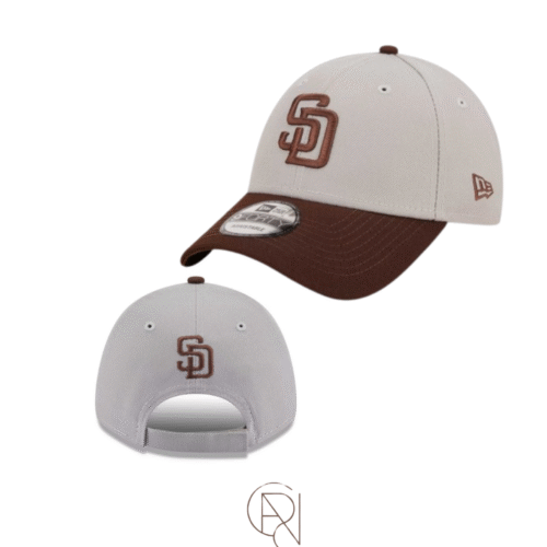 SAN DIEGO Adjustable brown & cream cap