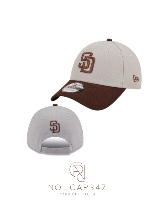 SAN DIEGO Adjustable brown & cream cap