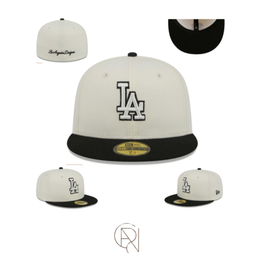 LA cream & black cap