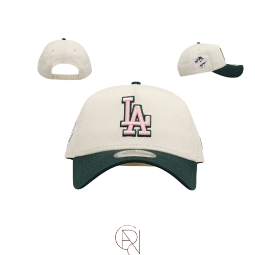 LA adjustable 9forty MLB pink&green cap