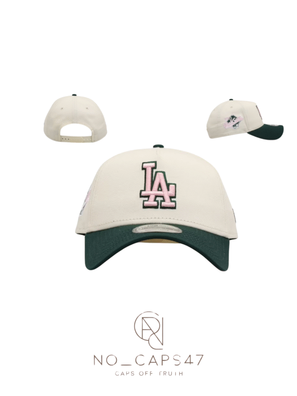 LA adjustable 9forty MLB pink&green cap