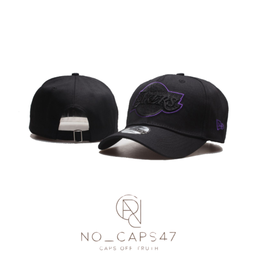 ADJUSTABLE COLLECTION LOS ANGELES LAKERS black&black HAT