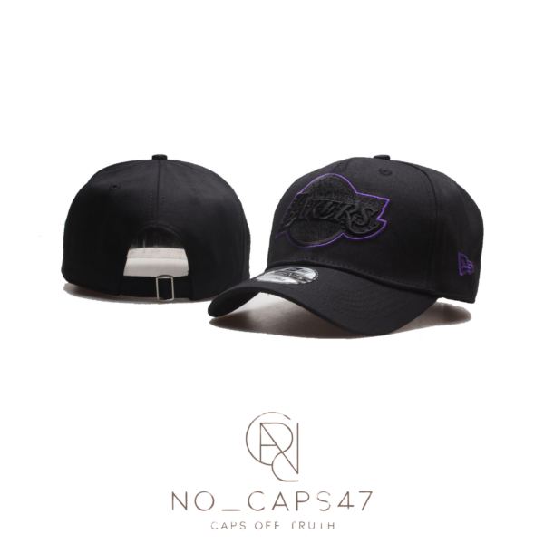 ADJUSTABLE COLLECTION LOS ANGELES LAKERS black&black HAT
