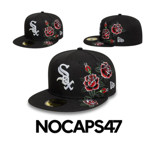 Chicago White Sox Floral Black MLB Cap