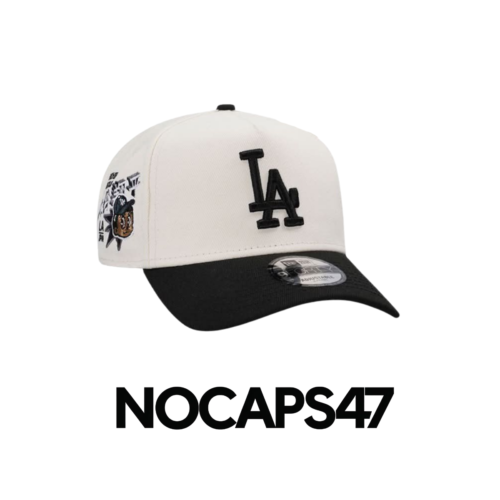 Los Angeles Dodgers Black & White Adjustable Cap