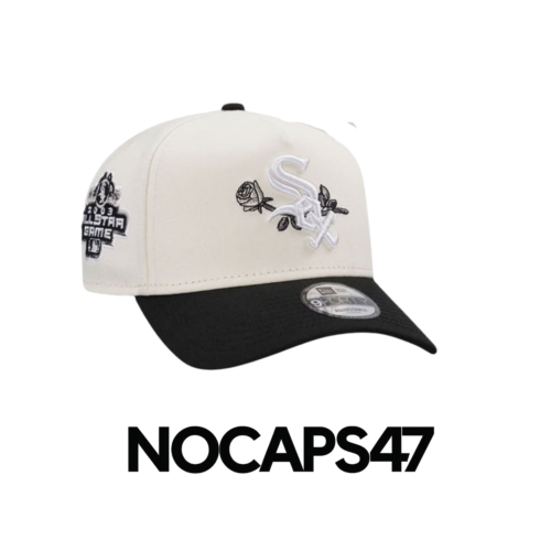 Chicago White Sox Black & White Adjustable Cap