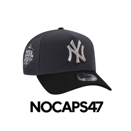 New York Yankees Adjustable Gray & Black Cap