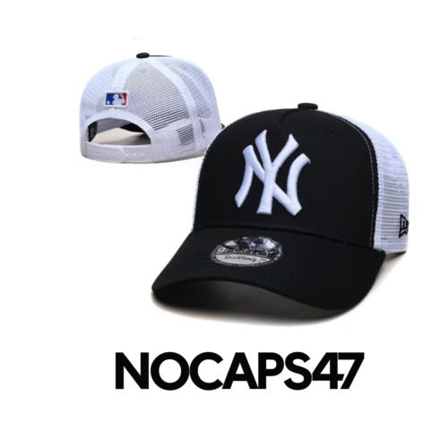 New York Yankees Trucker White & Black Cap