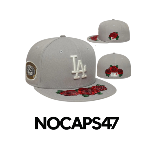 Los Angeles Dodgers Flowers Gray new era hat